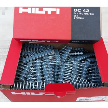 Hilti Çivi Gx3 1200 Adet Gazlı Makina Çivisi + Gc 42 5 110000094519226