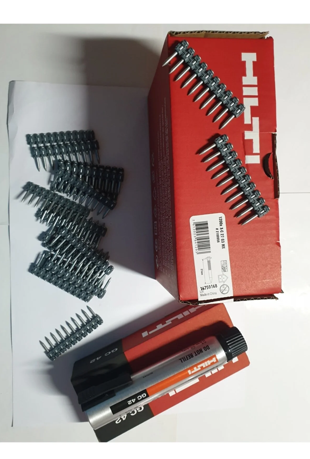 Hilti Çivi Gx3 1200 Adet Gazlı Makina Çivisi + Gc 42 2 Ekran goruntusu 2024 02 23 205449